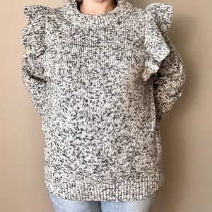 Universal Thread Chunky Flutter Sleeve Sweater